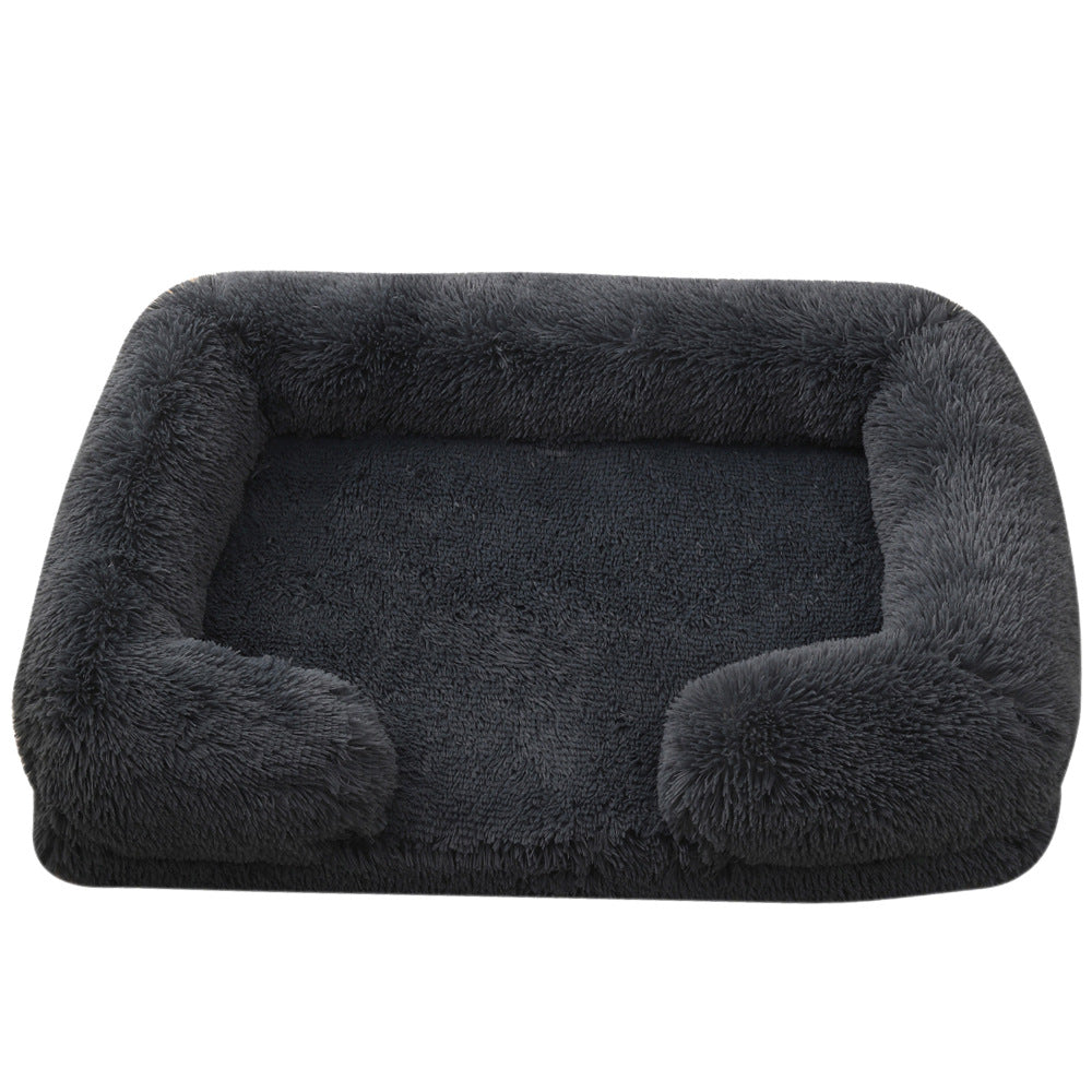 Plush round Pet Bed Dog Bed Winter