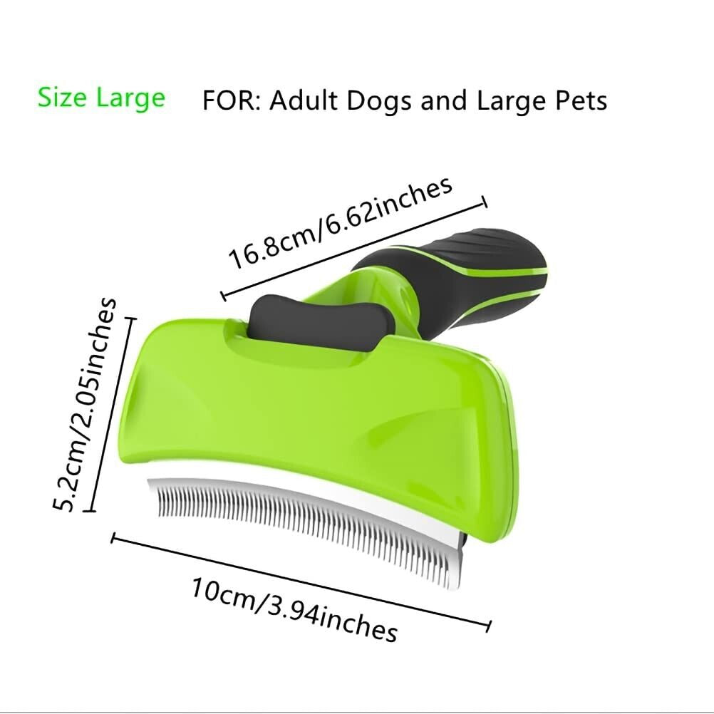 Pet Grooming Large Brush for Large Adult Dogs & Cats Shedding Tool Curved Brush