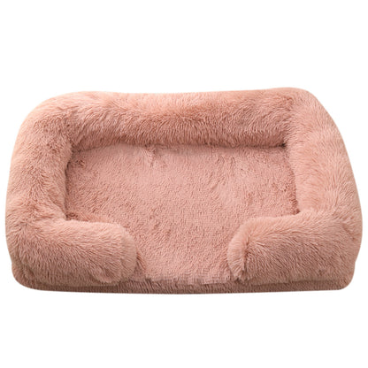 Plush round Pet Bed Dog Bed Winter