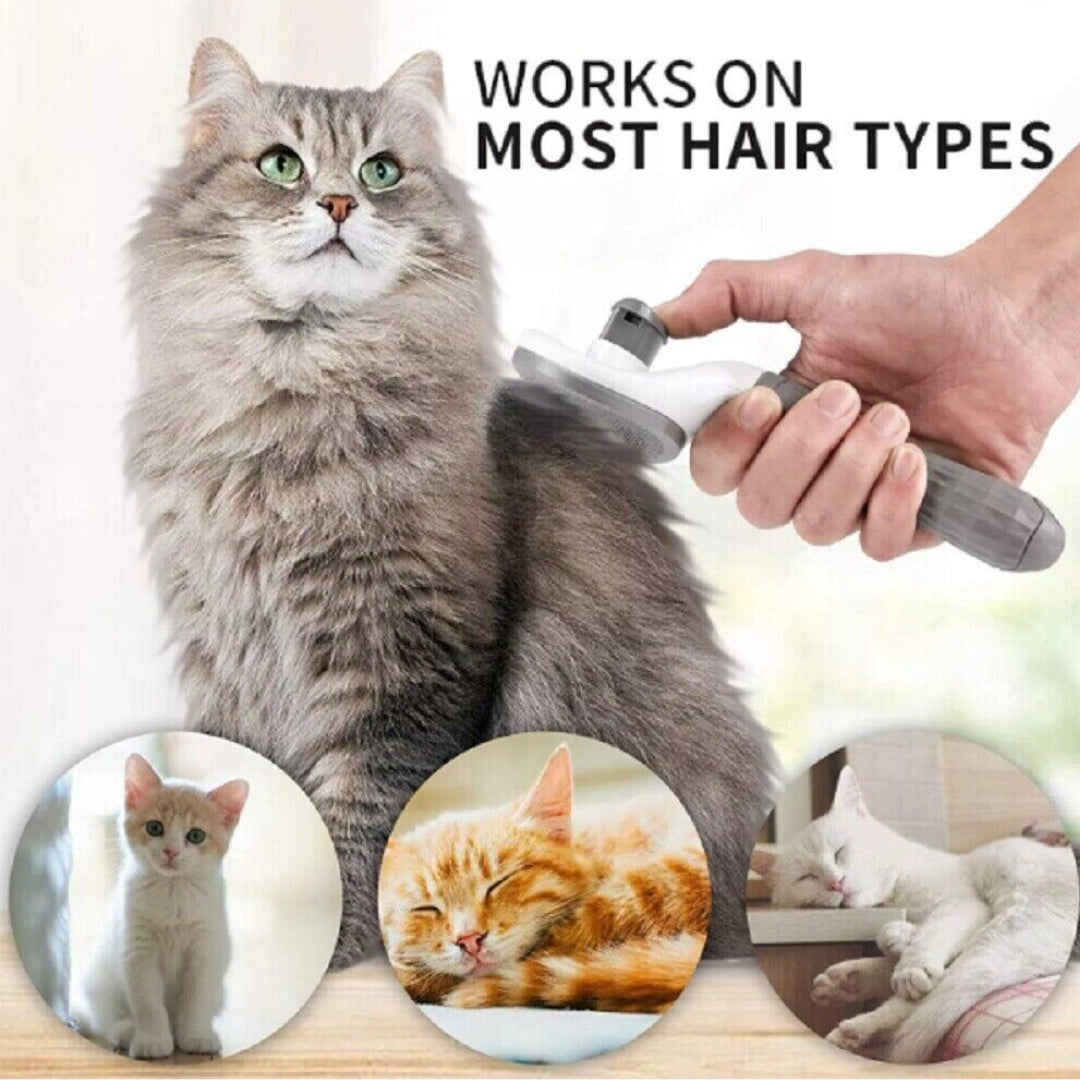 Pets Hair Grooming Massage Deshedding Cleaning Brush & Hair Remover Dog Cat Comb