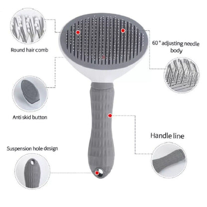 Pets Hair Grooming Massage Deshedding Cleaning Brush & Hair Remover Dog Cat Comb