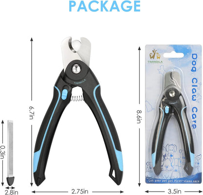 Dog Nail Clippers,Dog & Cat Pets Nail Clippers and Trimmer with Built-In Safety Guard to Avoid Over-Cutting Nails & Free Nail File,For Safe, Professional at Home Grooming